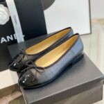 Chanel Ballet Flats Black For Women G02819 Y01552 94305