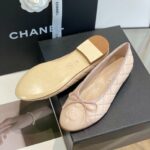 Chanel Ballet Flats Light Pink For Women