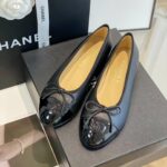 Chanel Ballet Flats Black For Women G02819 Y01552 94305