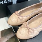 Chanel Ballet Flats Light Pink For Women