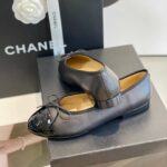 Chanel Ballet Flats Black For Women G02819 Y01552 94305