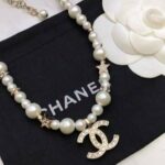 Chanel Diamond Double C Pentagram Necklace Gold For Women