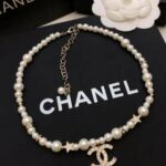 Chanel Diamond Double C Pentagram Necklace Gold For Women