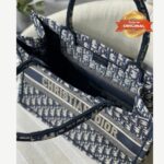 [True-to-ORIGINAL] Christian Dior Medium Dior Book Tote Bag Blue For Women 14in/36cm CD M1296ZRIW_M928