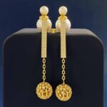 Dior Ball Bubble Pearl Earrings Gold For Women