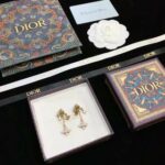 Dior Butterfly Jadior Earrings Gold For Women