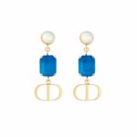 Dior CD Earrings Blue For Women