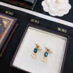 Dior CD Earrings Blue For Women