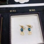 Dior CD Earrings Blue For Women