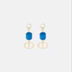 Dior CD Earrings Blue For Women