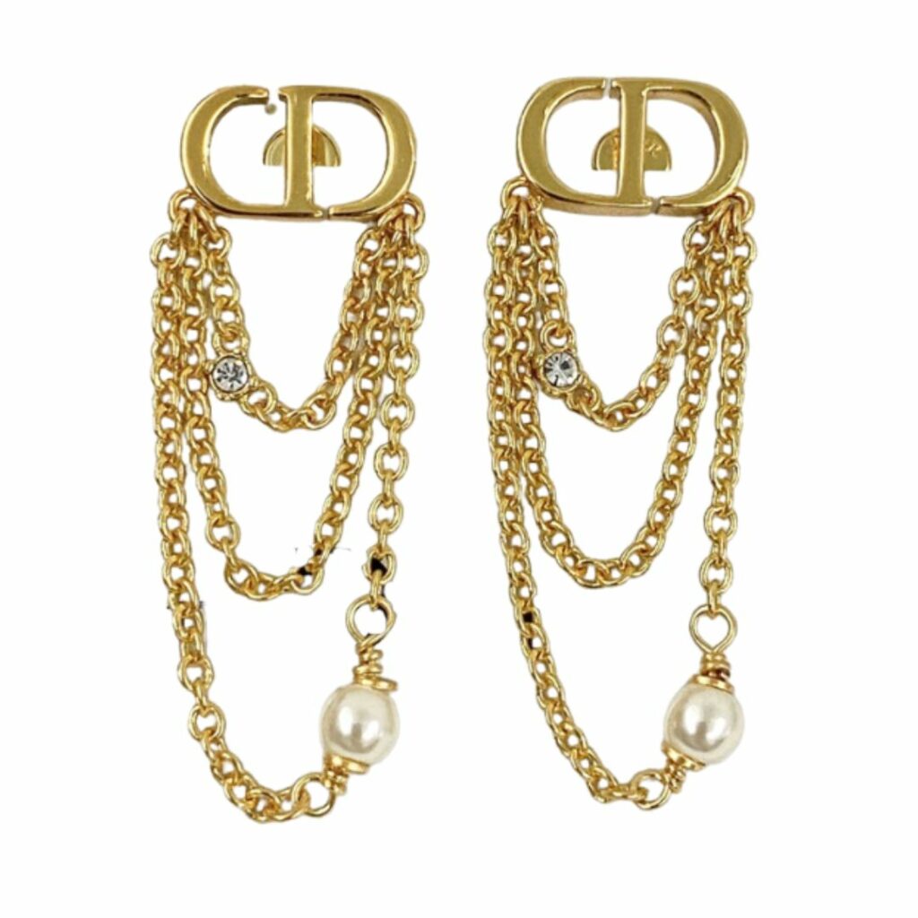 Dior CD Tassel Earrings