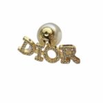 Dior Letter Earrings Gold For Women