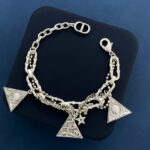 Dior Retro Antique Multilayer Bracelet Silver For Women