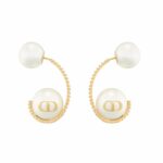 Dior Super Textured Earrings Gold For Women