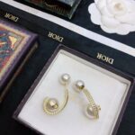 Dior Super Textured Earrings Gold For Women