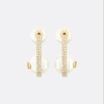 Dior Super Textured Earrings Gold For Women