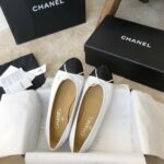 Chanel Ballet Flats White For Women