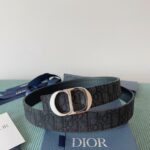 Dior 30 Montaigne Reversible Belt Black For Women