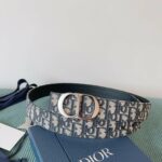 Dior 30 Montaigne Reversible Belt Blue For Women