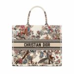 Christian Dior Large Dior Book Tote Latte Multicolor Bag For Women M1286ZRWD_M941- 16.5 Inches/ 42 Cm