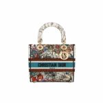 Christian Dior Mini Lady D-Lite Latte Multicolor For Women M0565ORHP_M941- 9.5 Inches/ 24 Cm