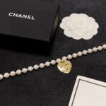 Chanel Double C Pearl Love Necklace White For Women