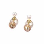Dior Alphabet Earrings White For Women