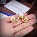 Dior Letter Earrings White For Women