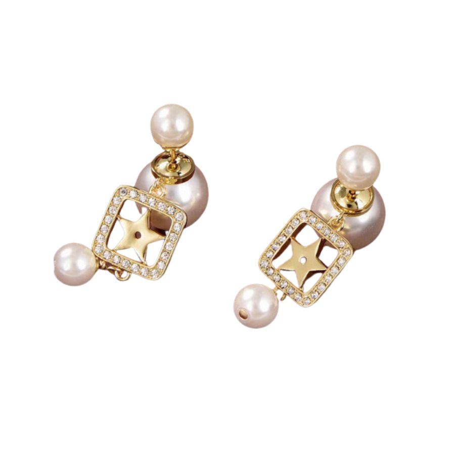 Dior Pentagram Earrings