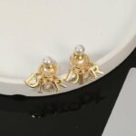 Dior Tribales Earrings Gold For Women
