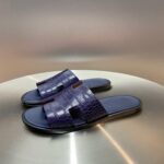 Hermes Oran Sandal Purple For Men