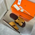 Hermes Oran Sandal Light Brown For Men