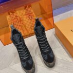 Louis Vuitton Laureate Platform Desert Boot Black For Women