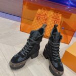 Louis Vuitton Laureate Platform Desert Boot Black For Women
