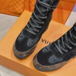 Louis Vuitton Laureate Platform Desert Boot Black For Women