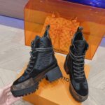Louis Vuitton Laureate Platform Desert Boot Black For Women