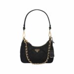 Prada Re-Edition 1995 Chaîne Re-Nylon Mini-Bag Black For Women 1BC204_2AOS_F0002_V_QOO- 22 Cm/ 8.6 Inches