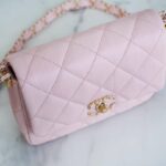 Chanel Wide Shoulder Bag Pink For Women 20.5cm / 8.1in
