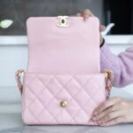 Chanel Wide Shoulder Bag Pink For Women 20.5cm / 8.1in