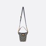 Christian Dior 30 Montaigne Dior Amber Mini Bucket Blue Bag For Women S2319UTZQ_M928- 7 Inches/ 18 Cm