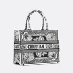 Christian Dior Medium Dior Book Tote Black And White Bag For Women M1296ZESE_M993- 14 Inches/ 36 Cm