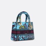 Christian Dior Medium Lady D-Lite Celestial Blue Multicolor Bag For Women M0565OEUP_M259- 24 Cm/ 9.5 Inches