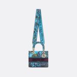Christian Dior Medium Lady D-Lite Celestial Blue Multicolor Bag For Women M0565OEUP_M259- 24 Cm/ 9.5 Inches