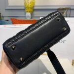 Christian Dior Small Lady Dior Bag Black For Women 8in/20cm