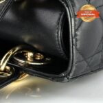 [True-to-ORIGINAL] Christian Dior Small Lady Dior Bag Black For Women 8in/20cm