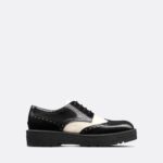 Christian Dior Teddy-D Derby Shoe Black And White For Women- KCB854ACA_S11X