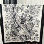 Dior Cashmere Long Scarf White For Women