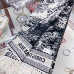  Dior Large Square Scarf White For Women