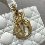 Christian Dior Lady D-Joy Bag White For Women 10.2in/26cm