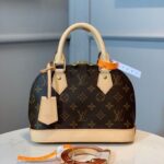 Louis Vuitton Alma BB Monogram Canvas Beige For Women 9.2in/23.5cm LV M53152
